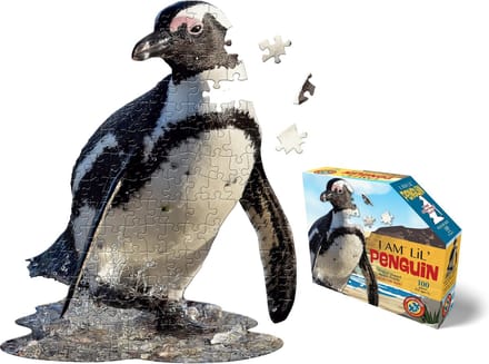 Merkloos Puzzel Vorm Pingwin 100 Stukjes - Leerzaam Speelgoed