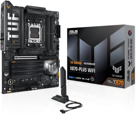 Asus ASUS TUF X870-PLUS Gaming WIFI (AM5) (D) Moederbord Socket AMD AM5 Vormfactor ATX Moederbord chipset AMD® X870