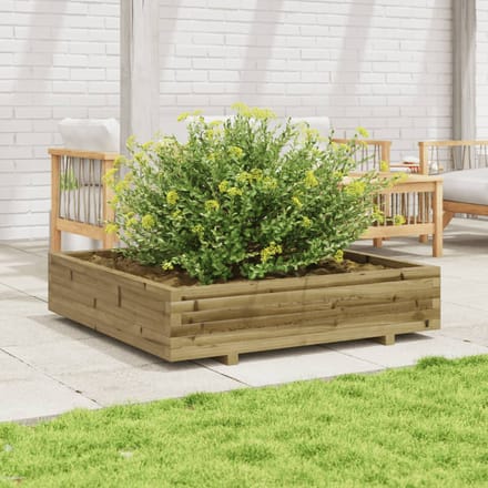 vidaXL - Plantenbak - 110x110x26,5 - cm - geïmpregneerd - grenenhout