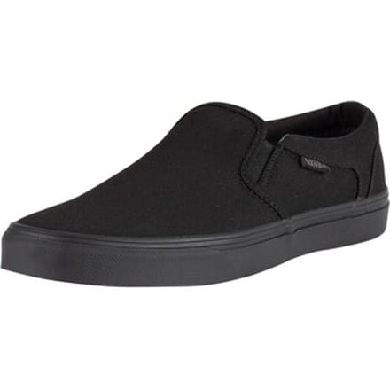 Vans Asher Canvas Heren Sneakers - Black/Black