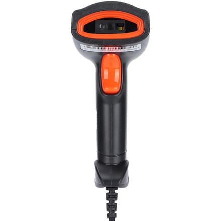Handheld Barcodescanner 360 graden Lezen Stofdicht Waterdicht QR-code USB-lezer Zwart + Oranje veelkleurig
