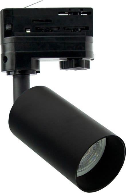 Spectrum - LED Railspot MADARA OPTIMO - GU10 fitting - 3-Fase universeel - Zwart