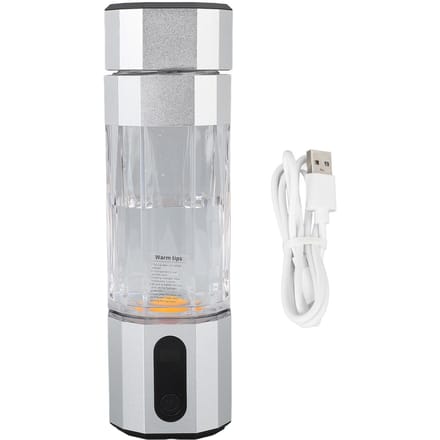 Bouteille d'eau hydrogénée avec lumières colorées Électrode en titane platiné 2 vitesses 2 concentrations L