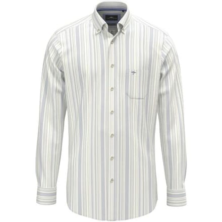 Fynch-Hatton Overhemd Poplin Multi Stripes Button-Down New Breeze / male