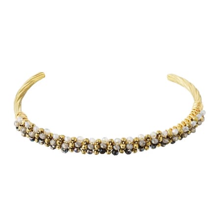 Yehwang Armband Fiesta goud zwart grijs