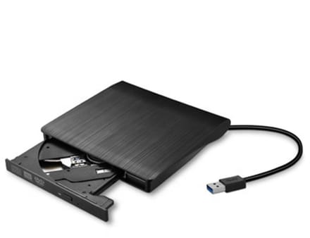 Assortix External CD/DVD-RW Drive USB 3.0 – Portable CD/DVD Speler & Brander - Plug & Play - Geschikt Voor Windows, Linux & Mac