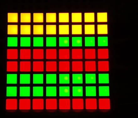 Small 1.2 inch 8x8 Bi-Color (Red/Green) Square LED Matrix Adafruit 458
