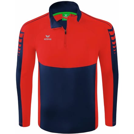 Erima Six Wings Trainingstop Kinderen - Rood / New Navy | Maat: 152