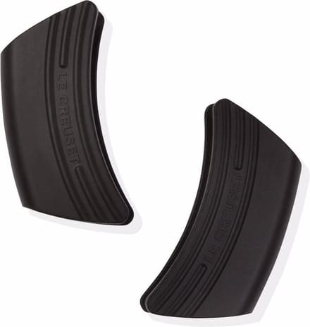 Le Creuset Handvatten - Ebbenzwart - Siliconen - 12 x 6 cm - 2 stuks