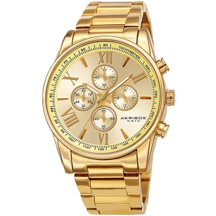 Akribos XXIV Quartz Chronographs | AK1072YG