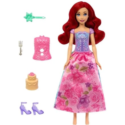 Mattel Disney Princess spin en reveal Ariel Tienerpoppen