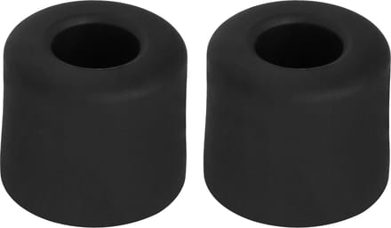 Deltafix Deurbuffer - 2x - deurstopper - zwart - rubber - 30 x 25 mm - schroefbevestiging