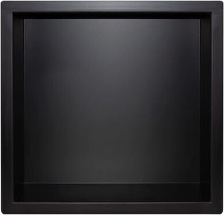 Guido Gusto Inbouwnis - 30 x 30 x 7 cm - Mat Zwart - RVS