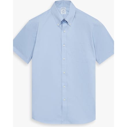 Brooks Brothers Non-iron Regular Shirt Light Blue Größe: 43 | Business hemden Outlet | Herren | Blau