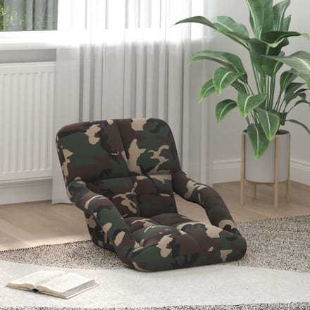vidaXL - Verstelbare - Vloerstoel - met - Armleuning - 5 - Posities - Stof