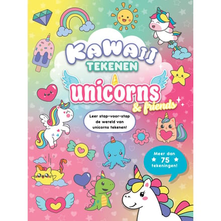 Kawaii tekenen Unicorns & friends Kleurboeken