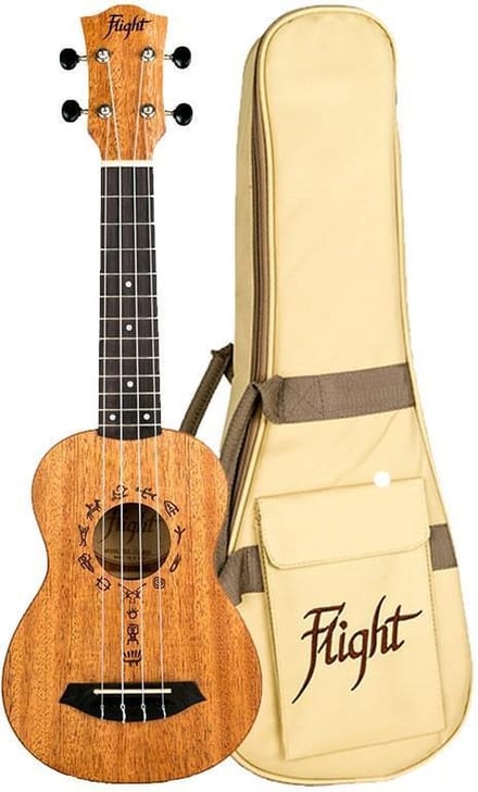 Flight: DUS371 Soprano Ukulele - African Mahogany