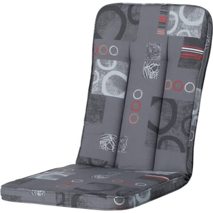 Madison - Tuinstoelkussen - Lage Rug - Exelsior/primero/Balero Kussen - Bob Grey - 110x48 - Grijs