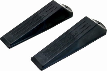 Deurstopper - Wedge Stopper - Deuren Open Houden - Lage Profiel - 2 Stuks - Zwart