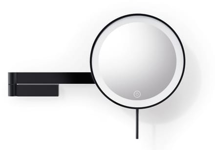Linea Led Make Up Spiegel Wand | Zwart | Staal