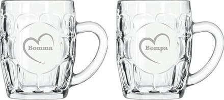 Bierpul gegraveerd - 55cl - Bomma-Bompa-hartje