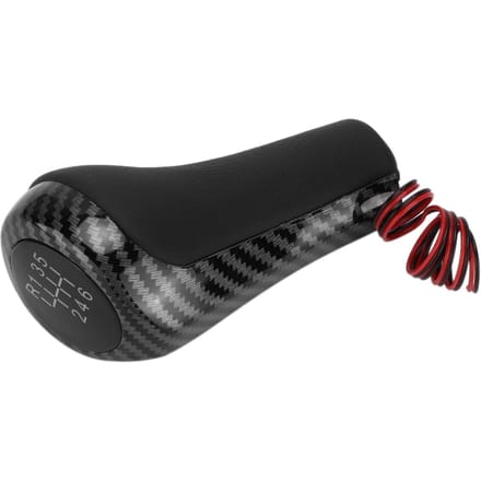 Auto 6-Traps Versnellingspookknop Koolstofvezelstijl met Verlichting Vervanging voor 1 Serie E81 E82 E87 E88 F20 black