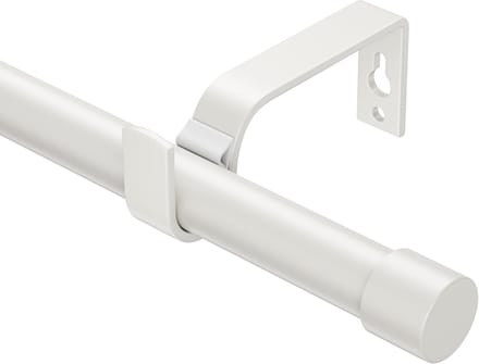 Uitschuifbare Gordijnroedes - Verstelbare Roede - Raamdecoratie Ophangen - Robuust Metaal - 76-350cm - Wit