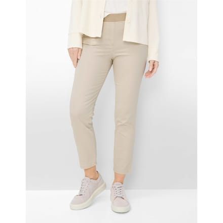 Raphaela by Brax Dames Broek  Style PAMINA 6/8 SAND, lichtbeige, maat 40