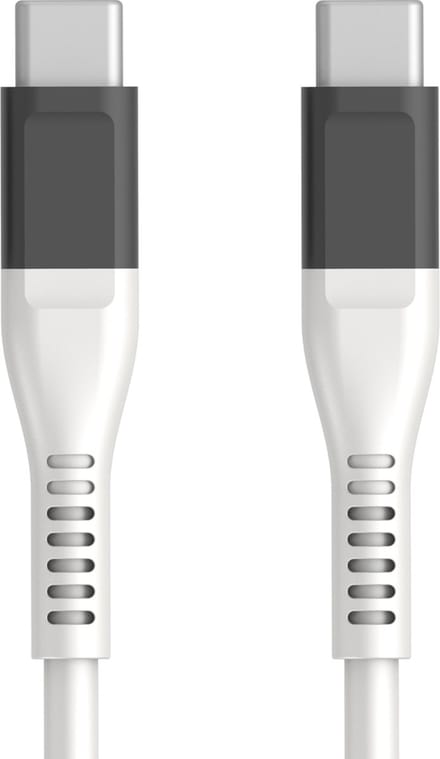 GB USB-C oplaadkabel Smooth Grey edition 2m - Geschikt voor Samsung - Oneplus - Google Pixel - iPhone 15 - Apple - 60W snellader