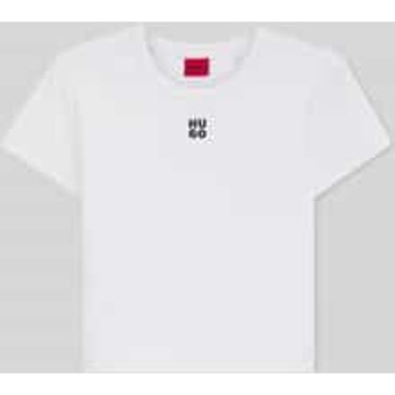 slim fit T-shirt van katoenmix model 'DELANOR'