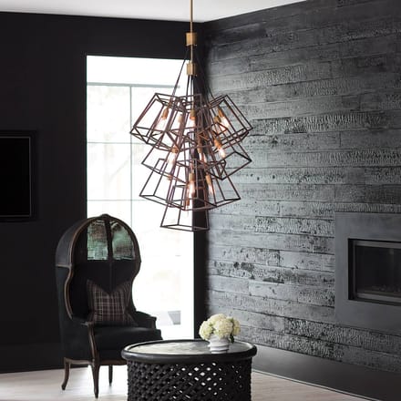 Bohemian Kroonluchter - Steady Lighting - Metaal - Bohemian - E27 - L: Cm - Voor Binnen - Woonkamer - Eetkamer - Brons