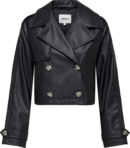 ONLY - ONLAMIA FAUX LEATHER JACKET CC OTW - Dames - Gewatteerde jassen