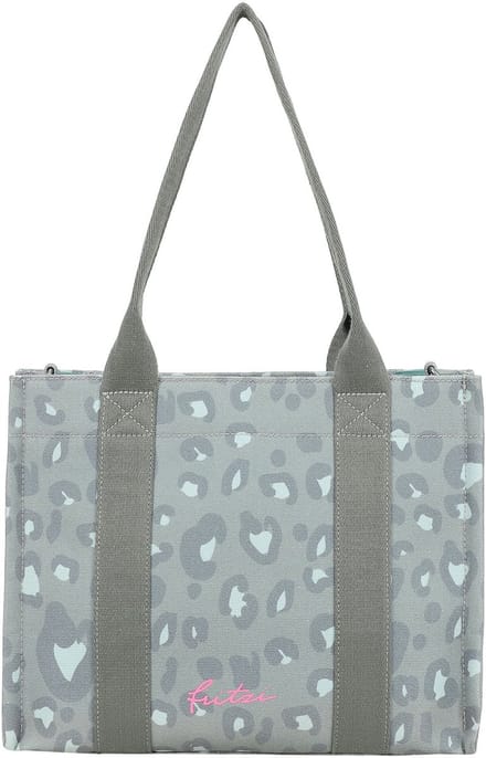 Fritzi aus Preußen schoudertas Tote Shopper Canvas Leo Jungle groen