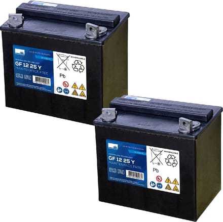 Exide Vervangende Accu Voor Rascal Stowaway Scooter 24V 2 X 12V 25Ah