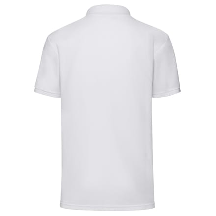 Fruit of the Loom Heren Polycotton Pique Poloshirt (Wit)