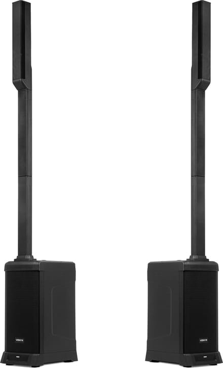 Vonyx VX820 actieve kolom luidsprekerset - Speakers met Bluetooth en draadloze Stereo Pairing - 800W