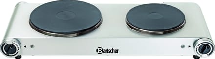 Bartscher Kooktoestel, 2 kookplaten | 53.5(b) x 22.5(d) x 9(h) cm