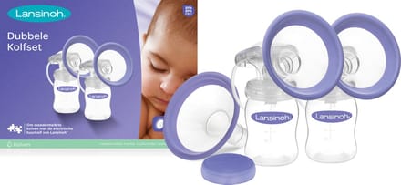 Lansinoh - Dubbelzijdige afkolfset - voor Smartpump - Maten 21mm en 25mm
