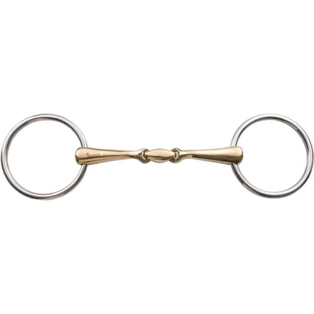 Mors 2 ringen voor gebogen mond paard Umbria Equitazione