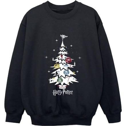 Harry Potter Sweatshirt met kerstboom voor jongens (Zwart)
