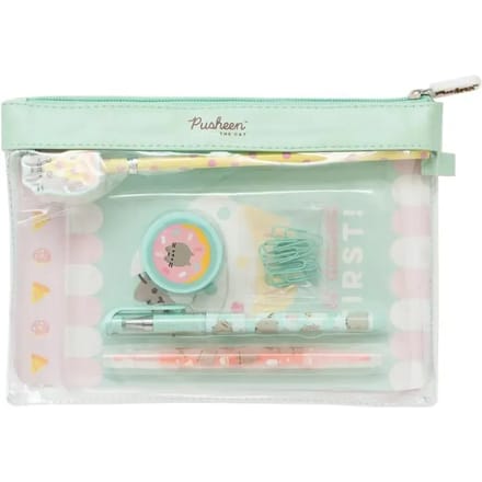 Pusheen Schrijfset Foodie Junior Groen/roze 7-delig