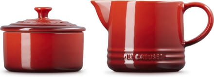 Le Creuset Suiker- en Melkset Kersenrood