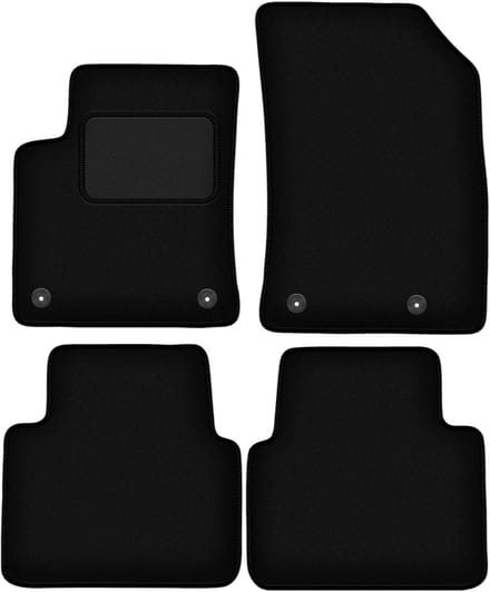 Zwarte veloursmatten voor: Citroen C3 Aircross II crossover (2017-)