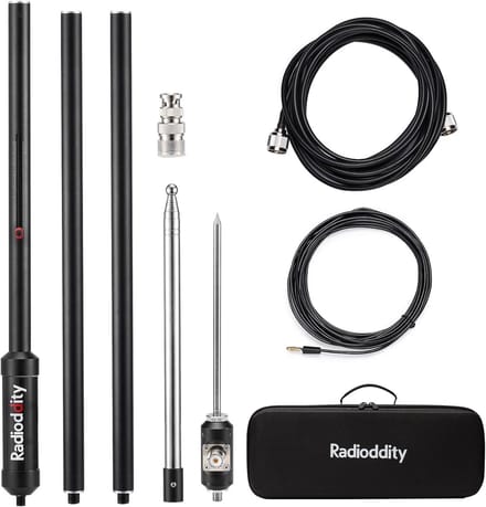 Draagbare HF Antenne 5-50MHz voor QRP Transceivers - Snelle Afstemming Verticaal