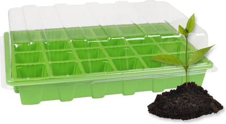 Mini broeikas voor kiemen 24 cellen, plastic