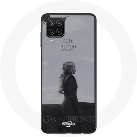 Coque pour Samsung Galaxy A12 Game of Thrones Saison 8 Daenerys Targaryen feu et sang Le Trône de Fe