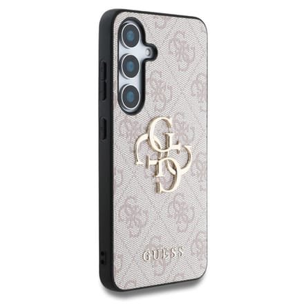 Guess 4G Metal Logo Backcover voor de Samsung Galaxy S25 Plus - Roze