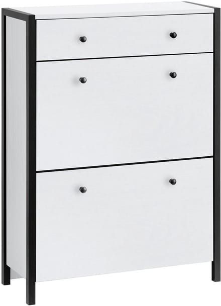 Chris-Chris-Schoenencabinet - Wit/Zwart