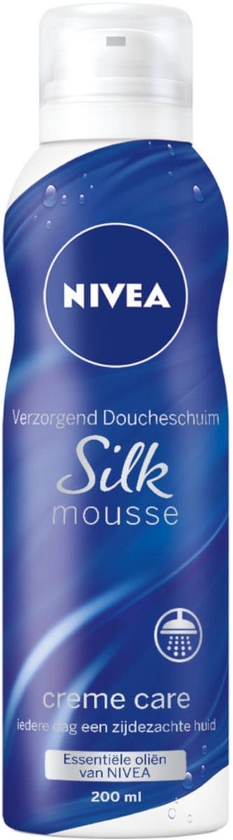 NIVEA Silk Mousse Creme Care - 12 x 200 ml - Voordeelverpakking