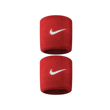 Nike Swoosh Polsband (Set van 2) (Scharlaken/Wit)